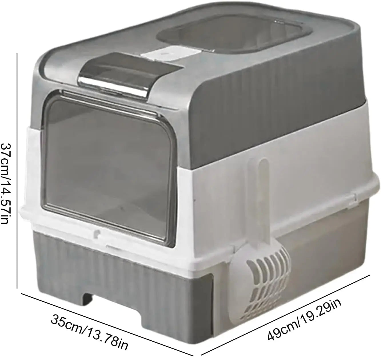 Enclosed Cat Litter Box - XL with Removable Tray & Bag Holder from MotivePets for pet comfort, care and everyday use