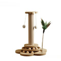 Solid Wood Cat Turntable - Sisal Scratching Board & Spinning Balls from MotivePets for pet comfort, care and everyday use