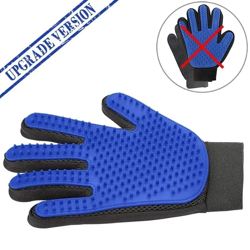 Silicone Pet Grooming Gloves - Gentle Massage, Hair Removal for Cats & Dogs from MotivePets for pet comfort, care and everyday use