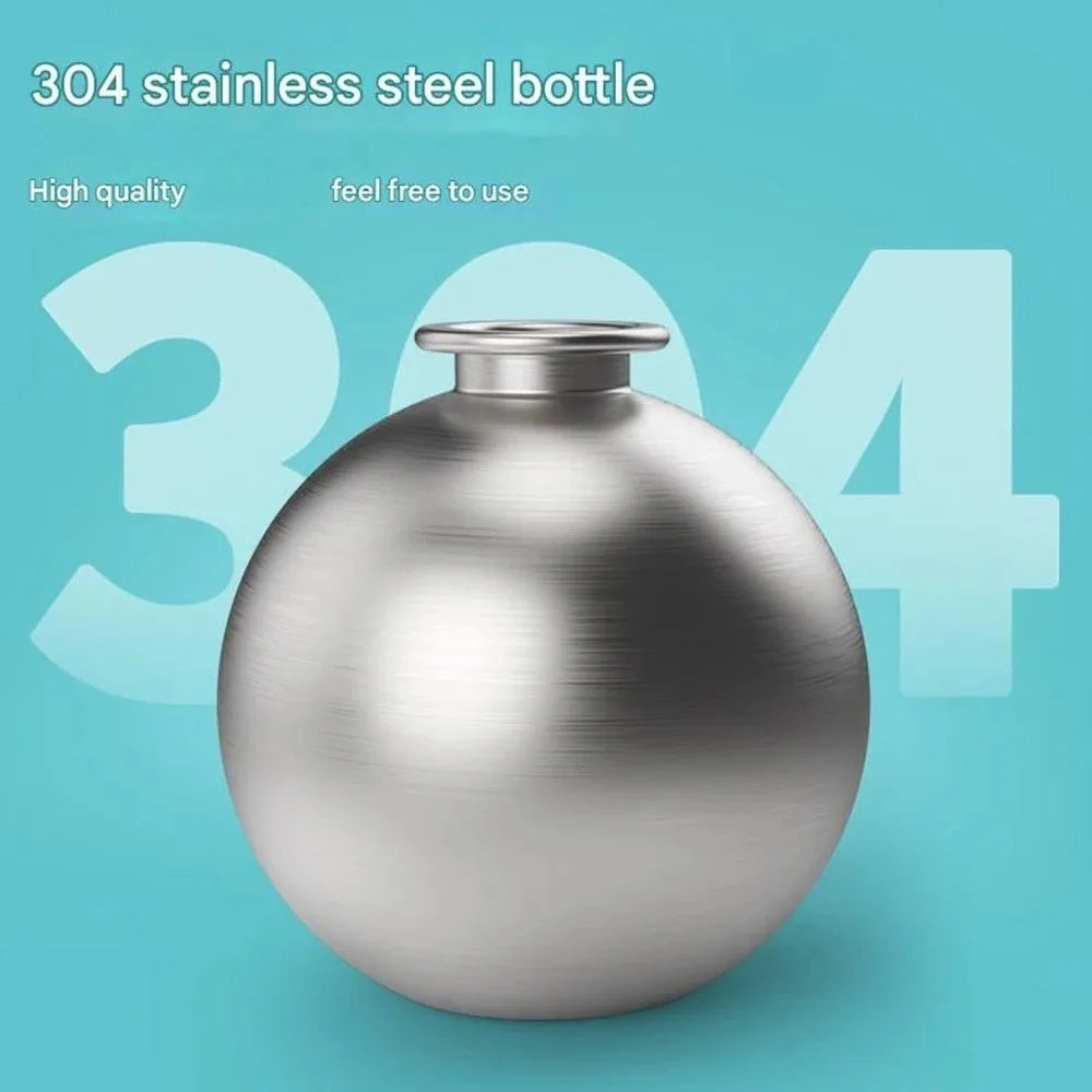 Portable Dog Water Bottle - 285ml Stainless Steel, Leak-Proof, Silicone Bowl from MotivePets for pet comfort, care and everyday use