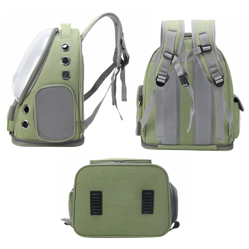 Transparent Pet Carrier Backpack - Breathable Travel Bag for Cats & Small Dogs from MotivePets for pet comfort, care and everyday use