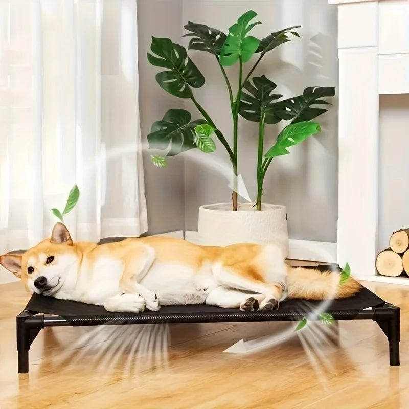 Cooling Elevated Dog Bed - Raised Mesh Cot for Indoor & Outdoor Use from MotivePets for pet comfort, care and everyday use