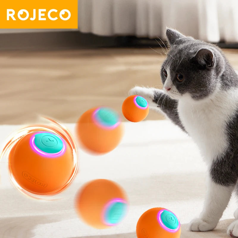 Interactive Cat Bouncing Ball - Auto-Rolling, LED Light, 3 Play Modes from MotivePets for pet comfort, care and everyday use