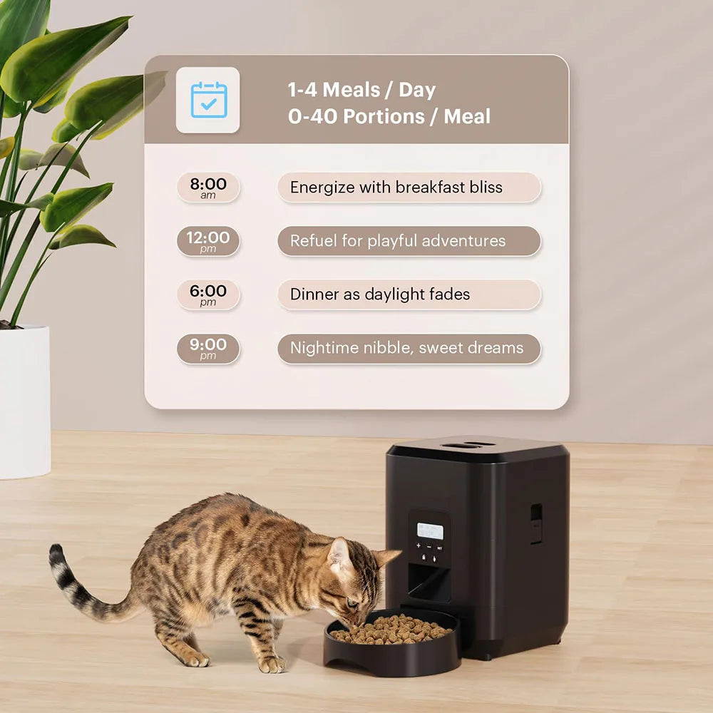 Smart Automatic Pet Feeder - WiFi & Button Control, Portion Control for Cats & Dogs from MotivePets for pet comfort, care and everyday use