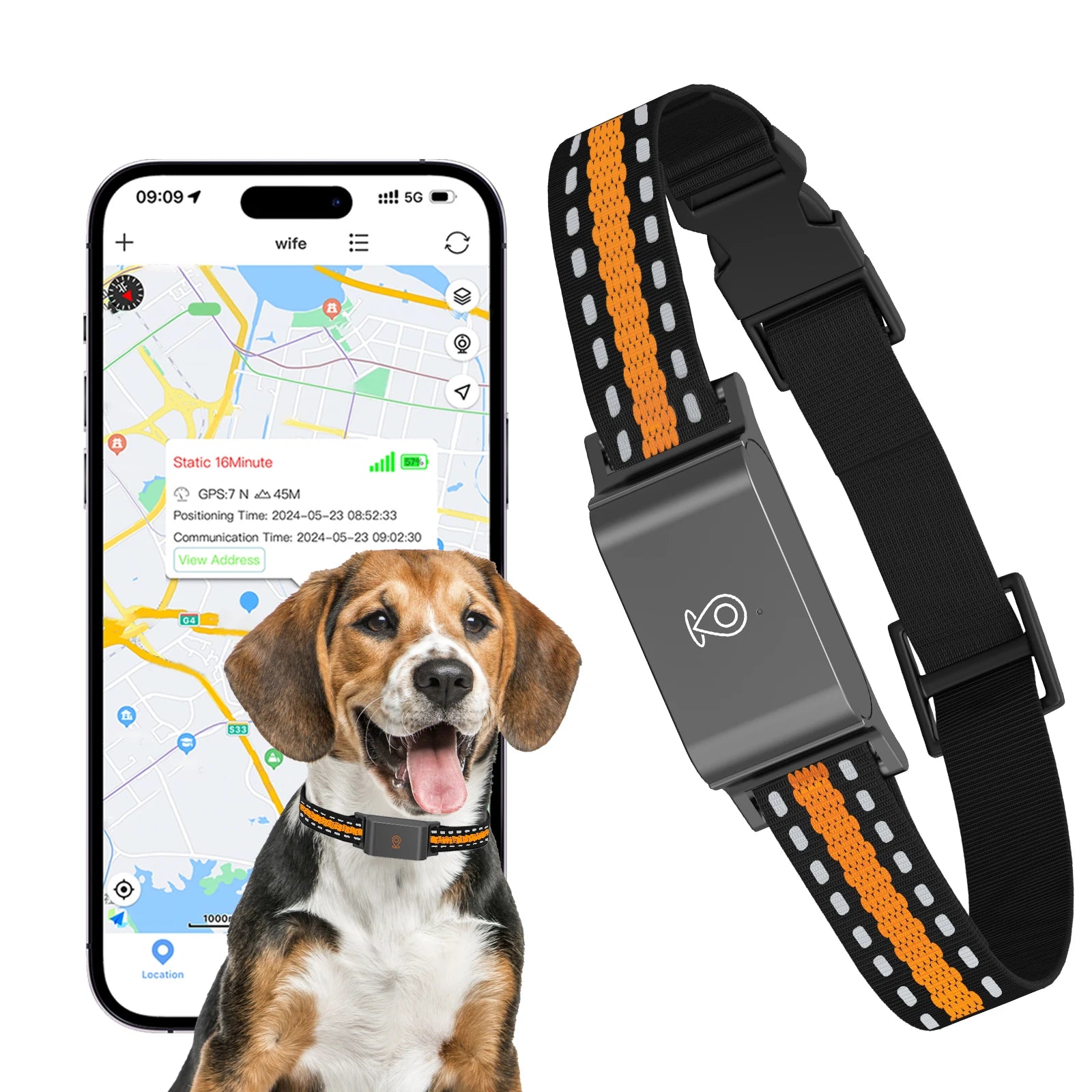 4G GPS Pet Tracker Collar - IP67 Waterproof, Real-Time Tracking & Geofencing from MotivePets for pet comfort, care and everyday use
