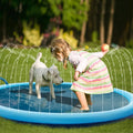 Inflatable Pet Splash Pad & Sprinkler Mat - Outdoor Cooling Pool for Dogs, 3 Sizes from MotivePets for pet comfort, care and everyday use