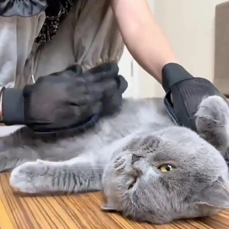 Silicone Pet Grooming Gloves - Gentle Massage, Hair Removal for Cats & Dogs from MotivePets for pet comfort, care and everyday use