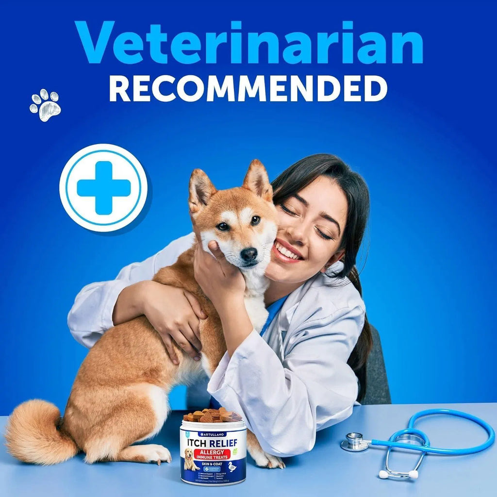 Artullano Itch Relief Allergy Immune Treats from MotivePets for pet comfort, care and everyday use