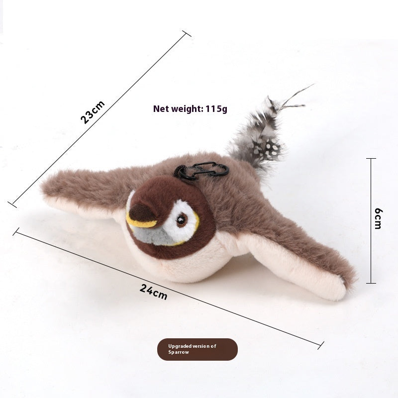 Interactive Flapping Bird Plush Cat Toy from MotivePets for pet comfort, care and everyday use