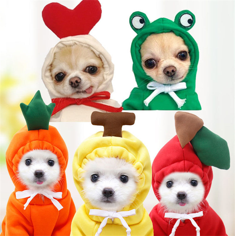 Cute Fruit Fleece Dog Hoodies from MotivePets for pet comfort, care and everyday use