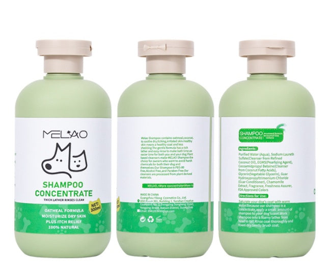Gentle Oat Pet Shampoo for Dogs & Cats from MotivePets for pet comfort, care and everyday use
