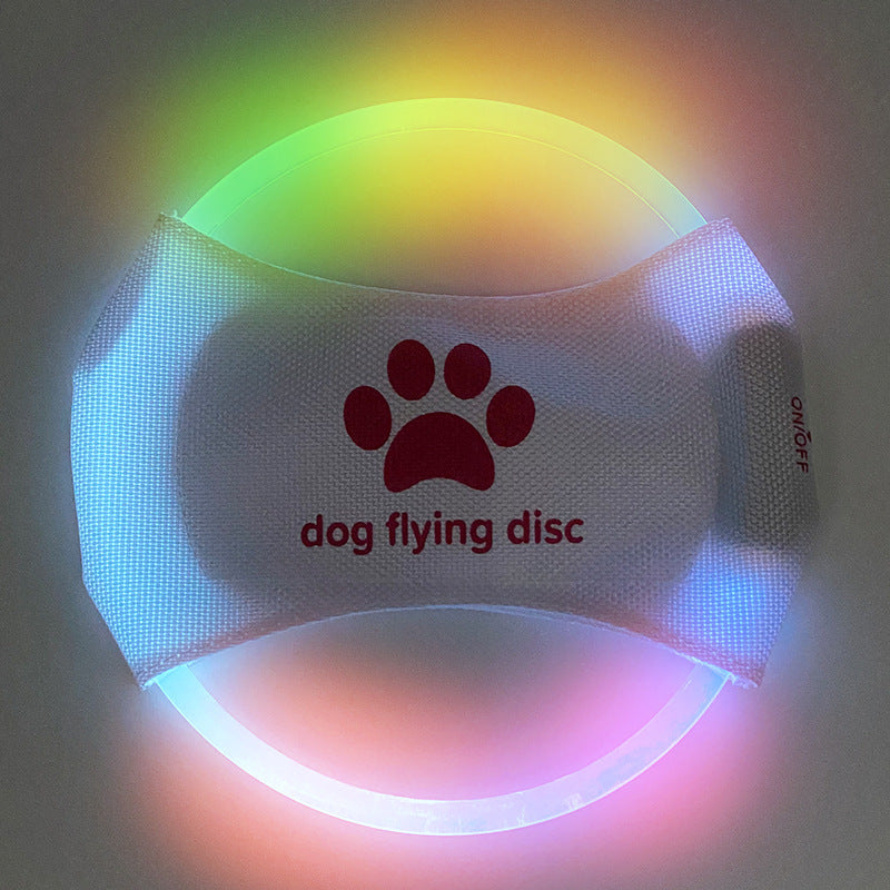 LED Flying Disc for Dogs - Glowing Natural Rubber Frisbee, USB Rechargeable from MotivePets for pet comfort, care and everyday use