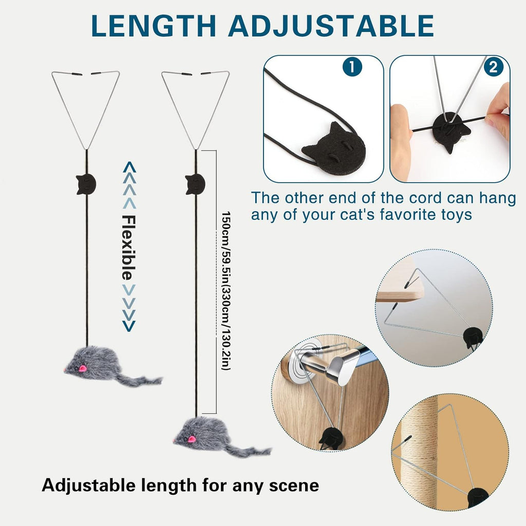 Hanging Interactive Cat Feather Toy from MotivePets for pet comfort, care and everyday use