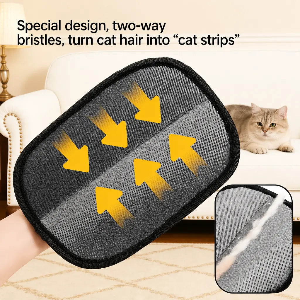 Pet Hair Remover Glove - Anti-Static, Reusable & Machine Washable from MotivePets for pet comfort, care and everyday use