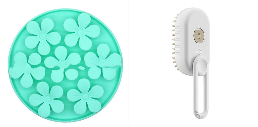 3-in-1 Electric Steamy Pet Brush from MotivePets for pet comfort, care and everyday use