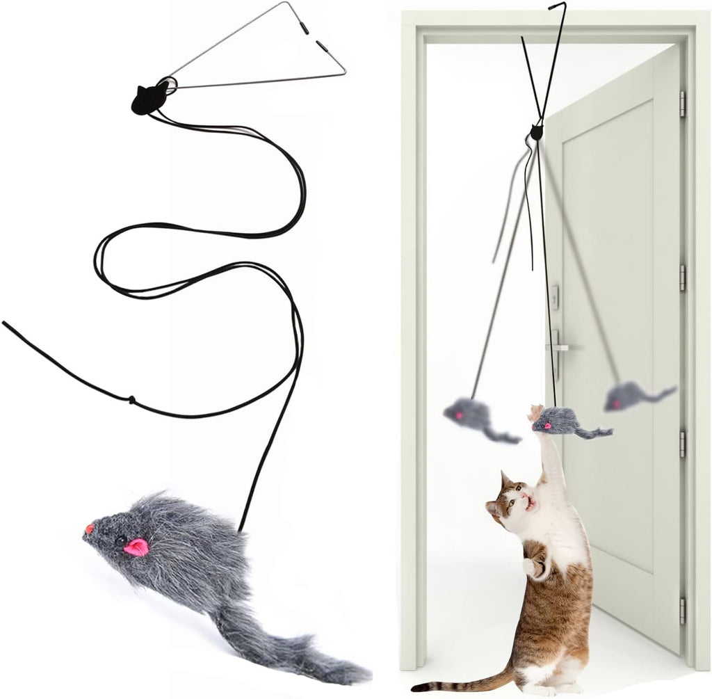Hanging Interactive Cat Feather Toy from MotivePets for pet comfort, care and everyday use