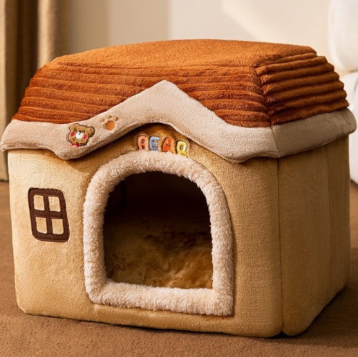 Foldable Enclosed Pet House & Villa Bed from MotivePets for pet comfort, care and everyday use