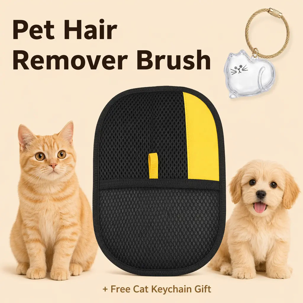 Pet Hair Remover Glove - Anti-Static, Reusable & Machine Washable from MotivePets for pet comfort, care and everyday use