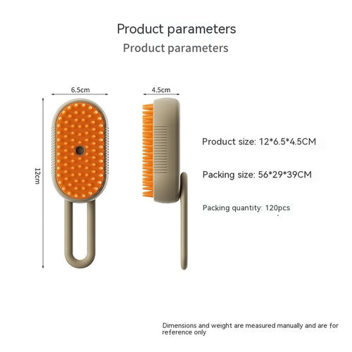 3-in-1 Electric Steamy Pet Brush from MotivePets for pet comfort, care and everyday use