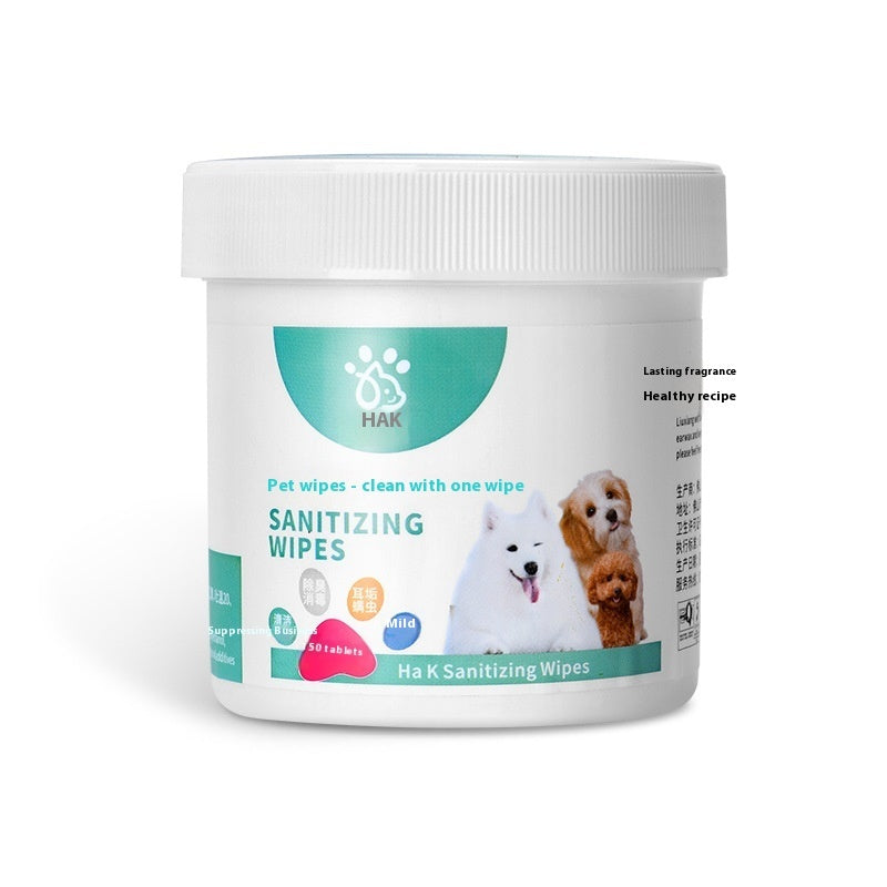 Pet Cleaning Wipes for Dogs & Cats from MotivePets for pet comfort, care and everyday use
