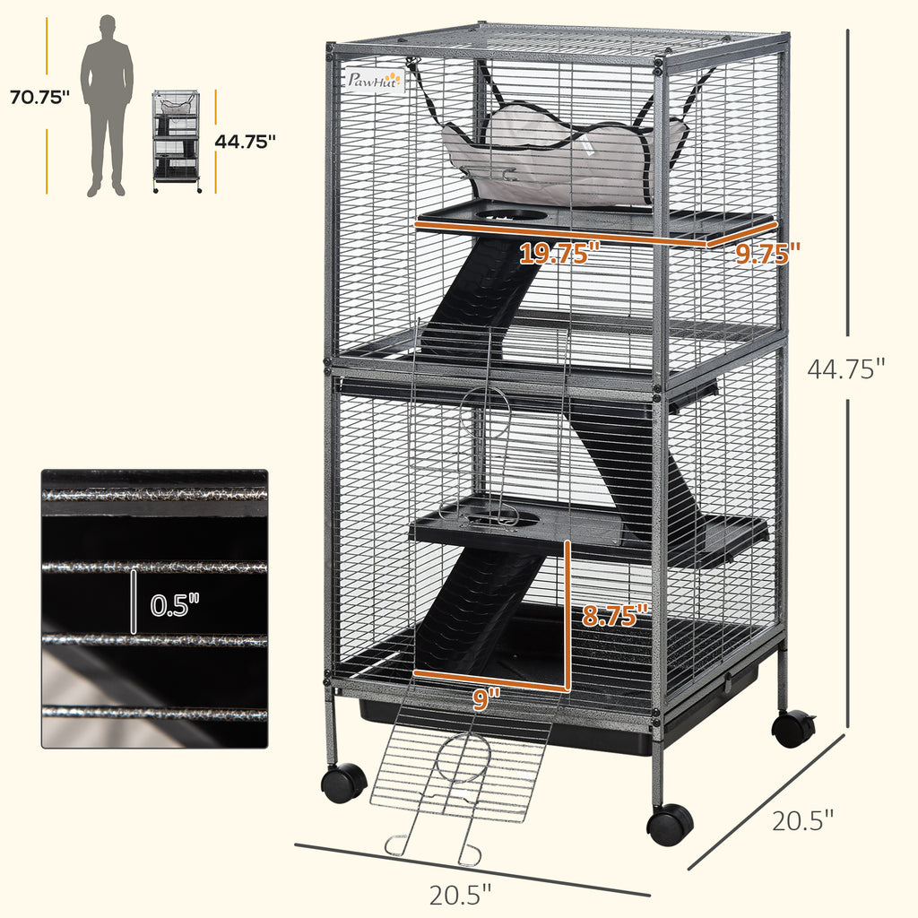 Metal Small Animal Cage Rolling Big Ferret Cage from MotivePets for pet comfort, care and everyday use