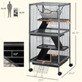 Metal Small Animal Cage Rolling Big Ferret Cage from MotivePets for pet comfort, care and everyday use