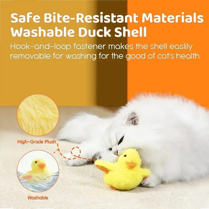 Interactive Rechargeable Flapping Duck Cat Toy from MotivePets for pet comfort, care and everyday use