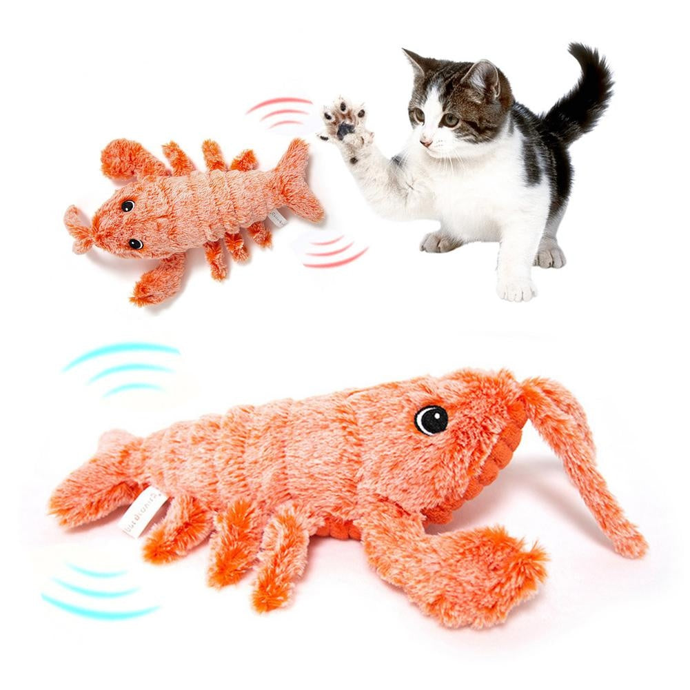 Electric Jumping Shrimp & Simulation Lobster Cat Toy from MotivePets for pet comfort, care and everyday use
