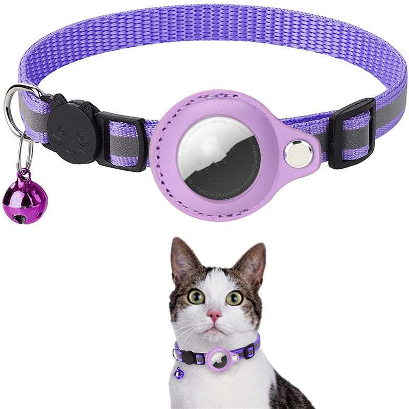 Reflective AirTag Holder Nylon Collar from MotivePets for pet comfort, care and everyday use