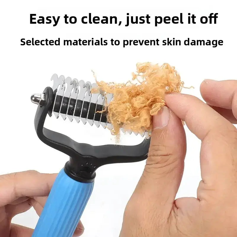 Pet Detangling Comb - Double-Sided Stainless Steel, All Coat Types from MotivePets for pet comfort, care and everyday use